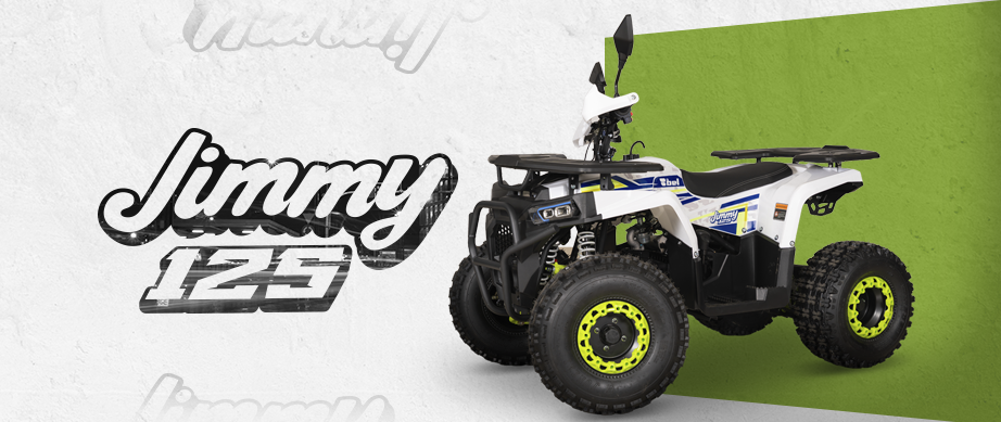 Cuatrimoto juvenil Jimmy 125 color blanco para terreno off-road Bel Motos